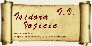 Isidora Vojičić vizit kartica